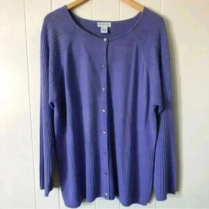 Avenue Women’s Acrylic Cardigan Sweater Size 18/20